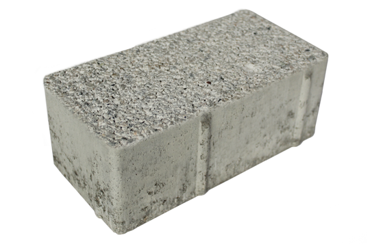 Изображение Тротуарная плитка 200х100х80 Плацстоун Фактурная -  Белый от интернет-магазина "Римский-мастер"